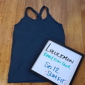 Lululemon Ebb & Flow Ribbed Tank SZ 12 SLIM FIT